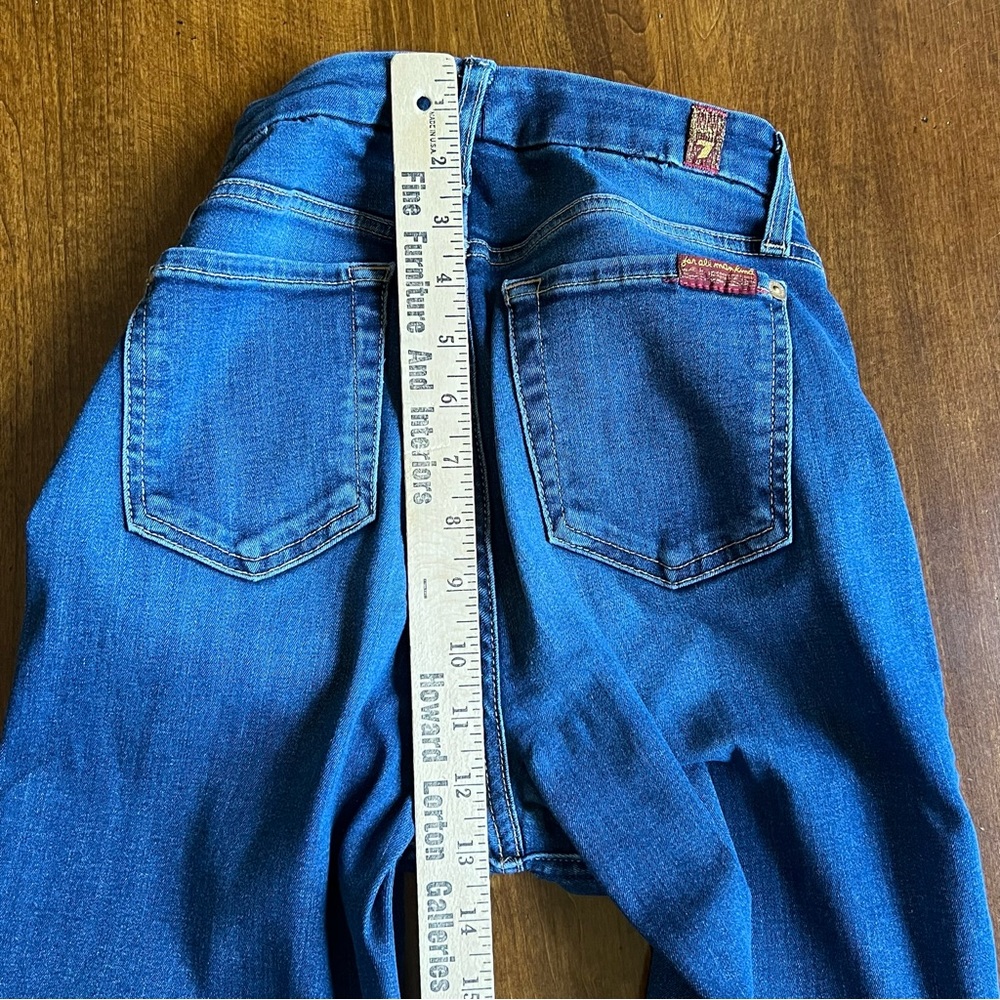 7 For All Mankind High Rise Skinny Jeans Size 26 - Picture 13 of 15